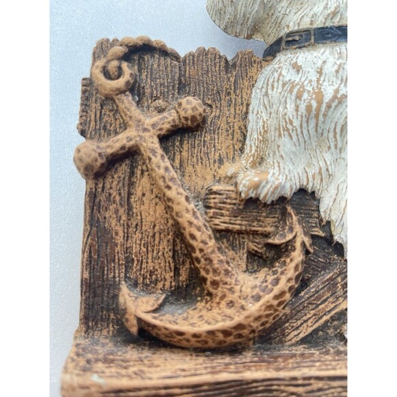 VTG Syroco White Tan Scotty Scottie Scottish Terrier Dog Brush Holder (no brush) - Picture 4 of 11